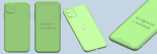 疑似iPhone XIR CAD渲染图