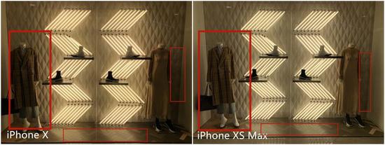 iPhone X和iPhone XS Max室内对比样张