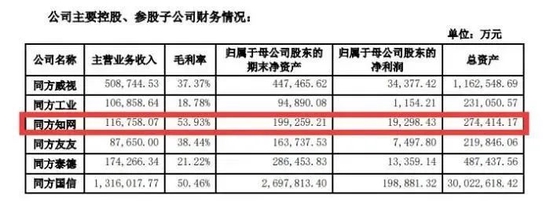 同方股份有限公司公开的2020年年度报告截图