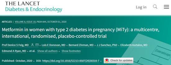 截图来源：The Lancet Diabetes & Endocrinology