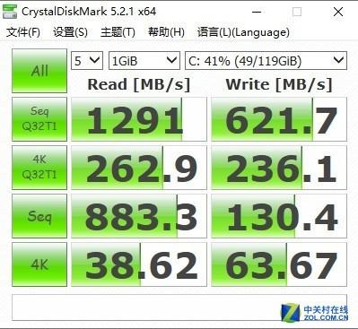 CrystalDiskMark跑分