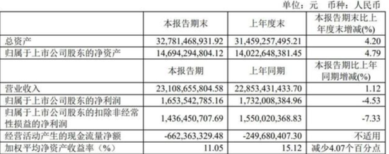 传音控股2022年上半年财报部分数据