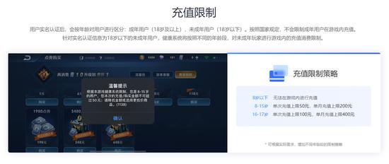 腾讯针对未成年人游戏充值的限制认证步骤