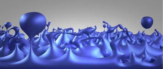 量子泡沫想象图，在最小的尺度上，量子涨落是巨大、多变且重要的。在这种尺度上，空间固有的能量会大幅波动。如果观察的尺度足够小，比如接近普朗克尺度，涨落就会变得足够大，以至于自发地产生黑洞。| 图片来源：M.Weiss，美国宇航局钱德拉X射线中心