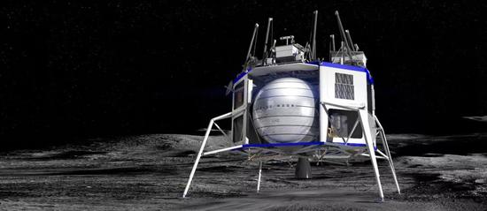 美国蓝色起源公司设计的“蓝月亮”月球着陆器