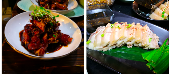 2017年，乌镇聚会上的桂花小排和蒜蓉白肉