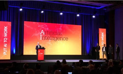 图灵奖得主David Patterson (左一)与来自斯坦福、谷歌、百度 (Greg Diamos)、哈佛的代表在5月2日召开的纽约AI大会上宣布MLPerf