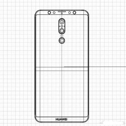 疑似华为Mate 20设计图（图片源自微博）