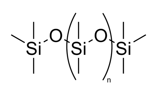 聚二甲基硅氧烷结构式 | 图源：wikipedia