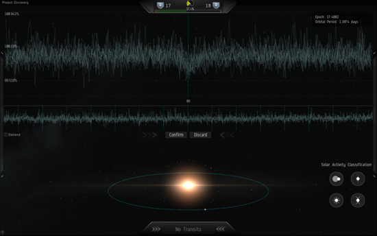 EVE Online 与科学机构合作推出的‘探索计划’让玩家比对数据寻找系外行星