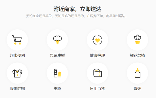 美团闪购，图片来源官网