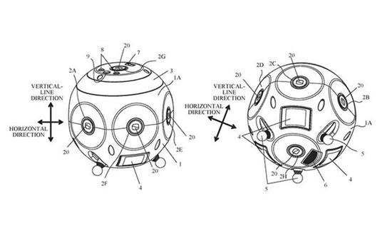佳能公布360度相机专利