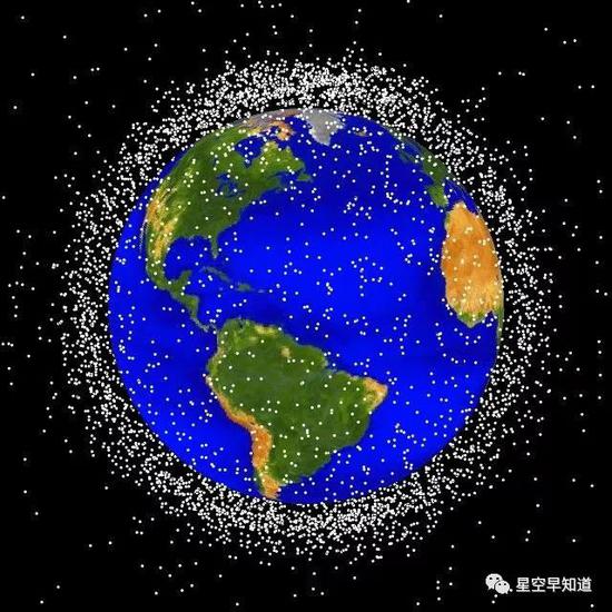 太空中有记录的太空垃圾数量超过50万个来源：wiki