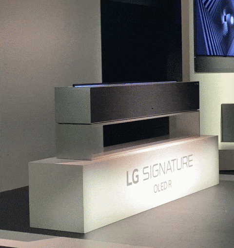  LG SIGANTURE OLED R全球首款可卷曲电视