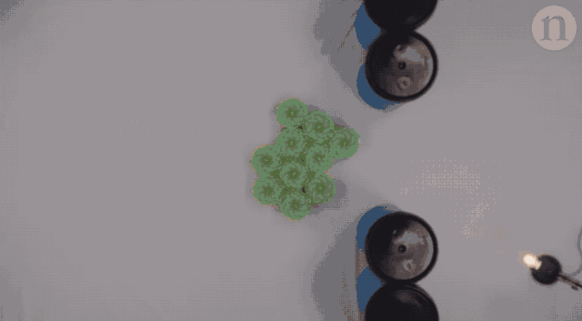 粒子机器人群体躲避障碍物