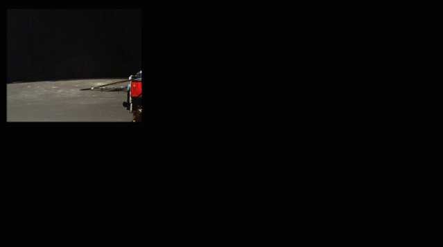 嫦娥四号着陆器成像拼接示意图
