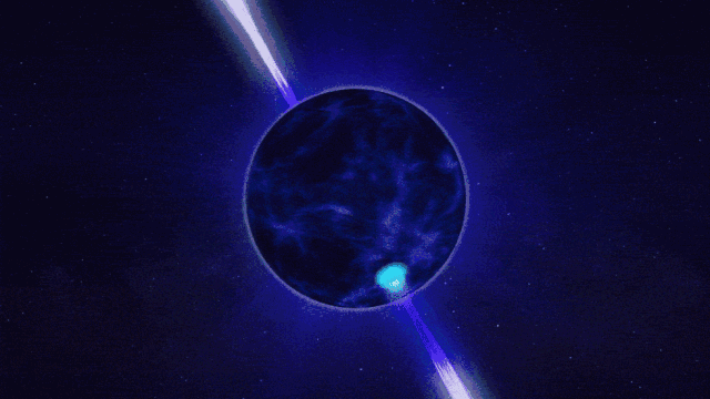 ○ 中子星的层层结构。大部分脉冲星都来自高速旋转的中子星。| 图片来源：NASA’s Goddard Space Flight Center