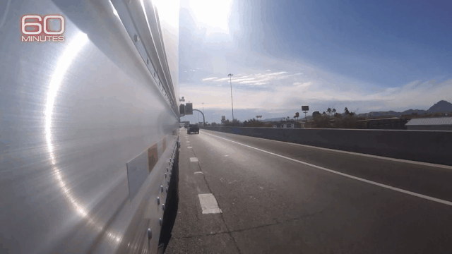 美CBS节目揭秘图森无人驾驶卡车:货运行业变革