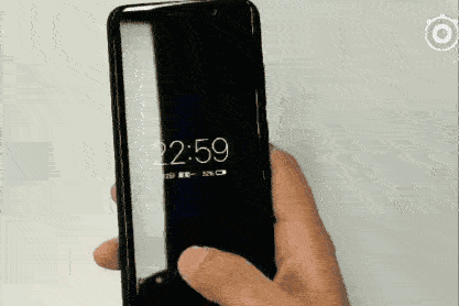 vivo&nbsp;Xplay6上屏幕内指纹识别演示（图片引自微博）