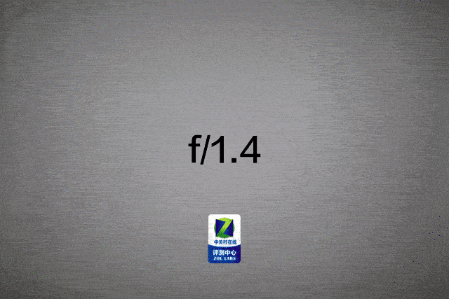 各档光圈下暗角展示