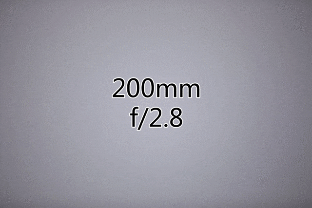 200mm端各档光圈暗角效果