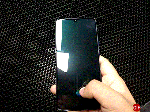 光线垂直照射下解锁