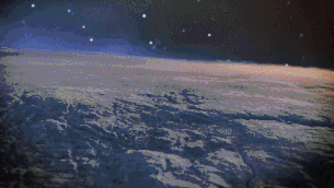 陨石撞击冰原之后的情景还原。来源：NASA[3]，压制：尞祡