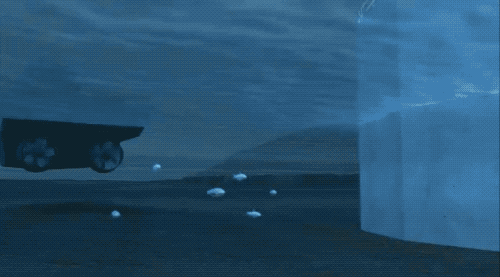 巴克利湖水坝的噪声控鱼设施BAFF。图片来源：KDFWR