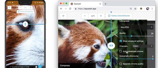 谷歌推图片压缩工具Squoosh：几乎不失真且支持离线使用