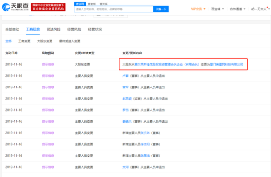 美图收购大街网约57.09%股权 软银隆悦等投资人退出美图