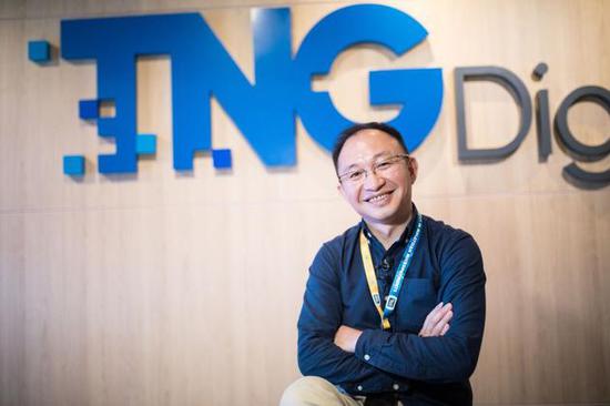 蚂蚁全球本地化钱包技术负责人熊务真，他还是马来西亚本地钱包公司TNG Digical的CTO 图/许康平