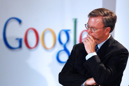 谷歌前首席执行官埃里克·施密特(Eric Schmidt)，图片来自BLOOMBERG