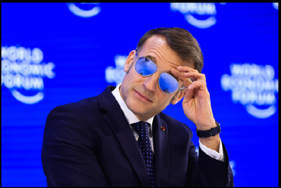 马克龙达沃斯墨镜刷屏 意大利厂商官网被挤爆 股价原地起飞