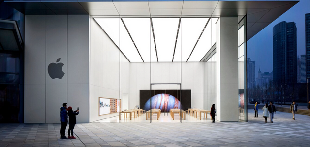 ▲ 青岛万象城 Apple Store，图片来自苹果官网