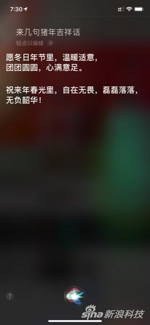 Siri新春隐藏菜单