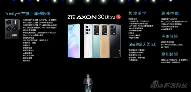 Axon 30 Ultra 5G的主要参数