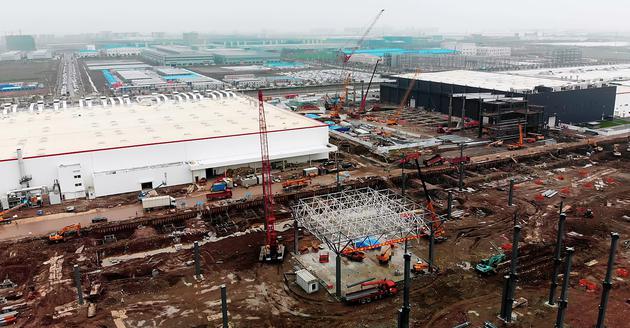 特斯拉上海工厂二期进展神速 用途仍是一个谜