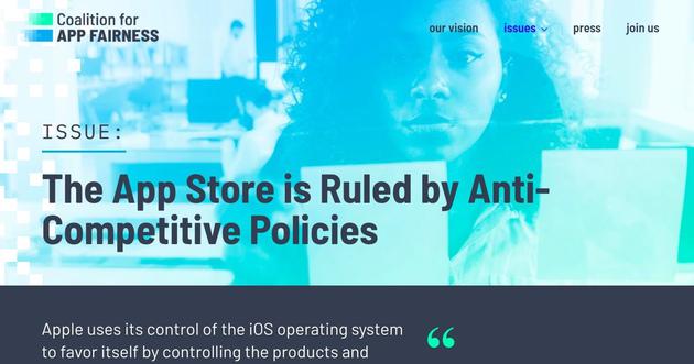 「应用公平联盟」| The Coalition for App Fairness 官网