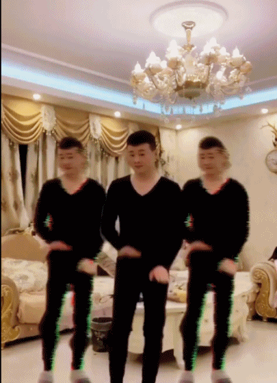 影分身魔性之舞-搞笑gif动态图片-izike