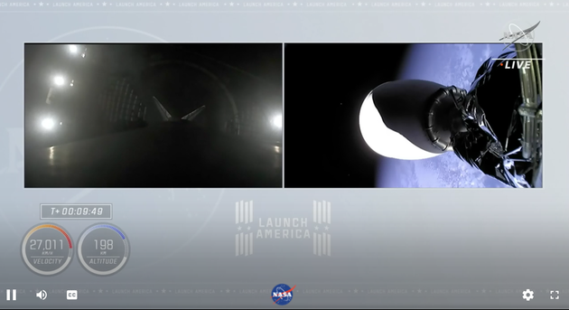 二手火箭发射二手飞船，SpaceX 将美欧日四名宇航员送上太空