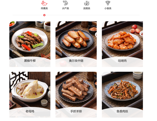 味知香覆盖的细分品类,图源味知香官网