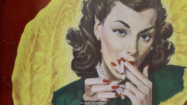 从20世纪中叶开始，香烟开始向女性推销，作为一种自由解放的象征。