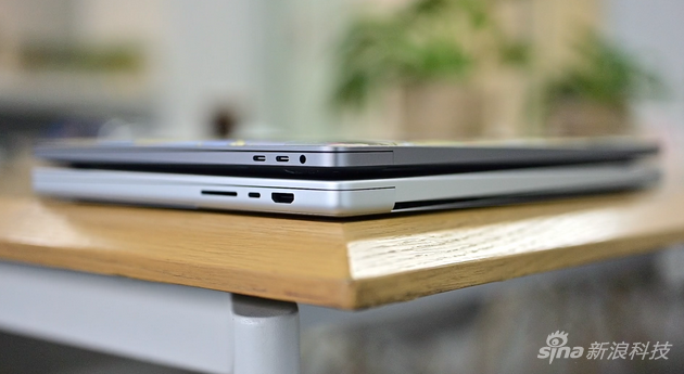 新老MacBook Pro厚度对比