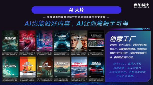 有车科技AI大片让小市场也玩得起大制作