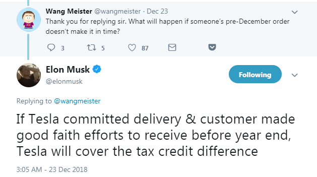 特斯拉CEO马斯克:特斯拉将补偿车辆延迟交付造成的额外纳税