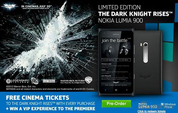 Lumia 900黑暗骑士限量版