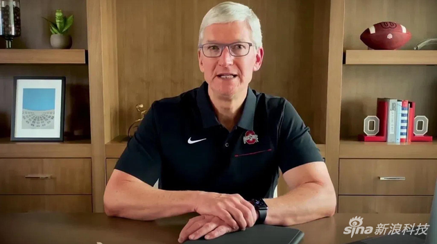 蒂姆·库克在俄亥俄州发表线上毕业典礼致辞