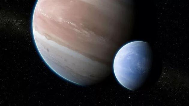 ○ 第一颗系外卫星或许是一个海王星大小的世界围绕着一个木星大小的行星。| 图片来源：Dan Durda