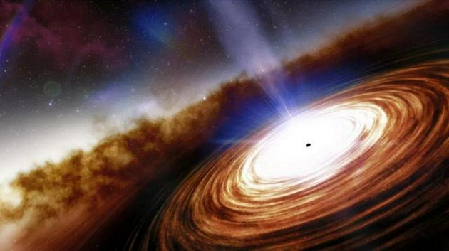 迄今最古老黑洞J0313-1806的艺术照