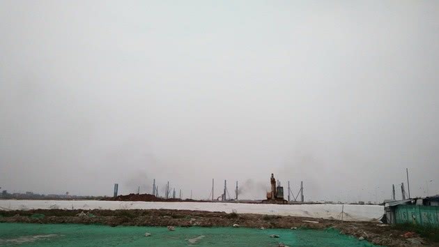 ▲FF南沙生产基地建设现场1 图片来源：每经记者 邱德坤 摄